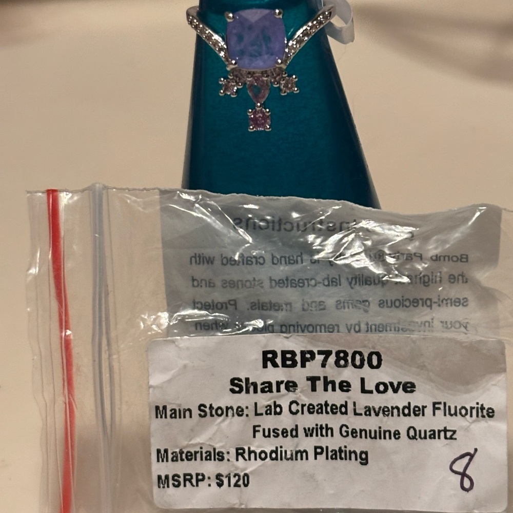 Share The Love Lavender Fluorite Ring